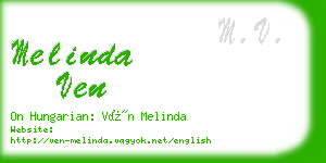 melinda ven business card